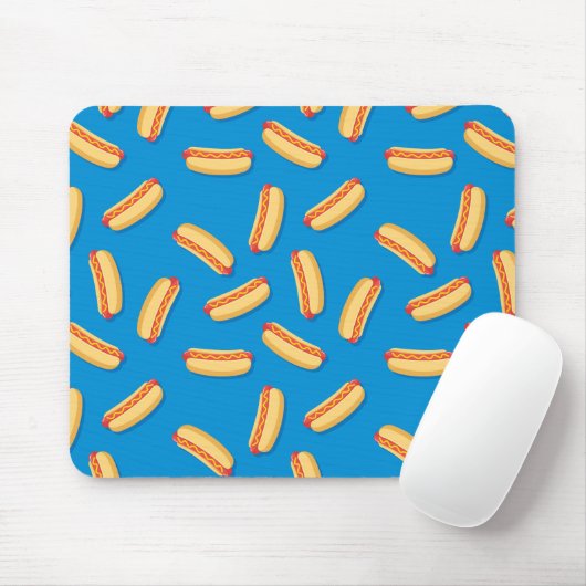 Fast Food Hotdogs-Muster Mousepad (Mit Mouse)