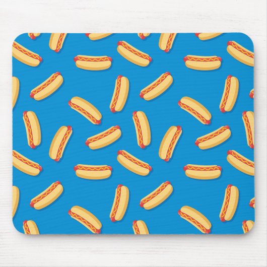 Fast Food Hotdogs-Muster Mousepad (Vorne)