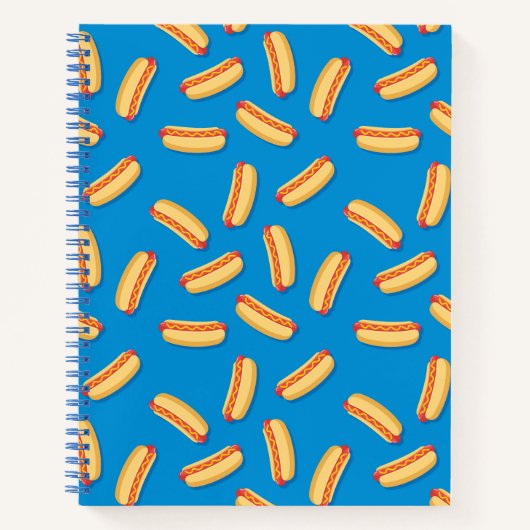 Fast Food Hotdogs-Muster Notizblock (Vorderseite)
