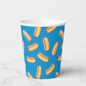 Fast Food Hotdogs-Muster Pappbecher (Links)