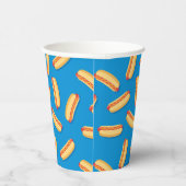 Fast Food Hotdogs-Muster Pappbecher (Rechts)
