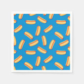 Fast Food Hotdogs-Muster Serviette (Vorderseite)