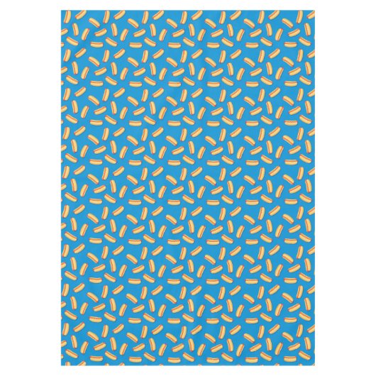 Fast Food Hotdogs-Muster Tischdecke (Vorderseite)