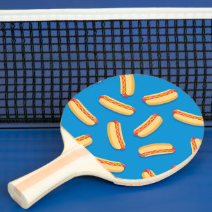 Fast Food Hotdogs-Muster Tischtennis Schläger