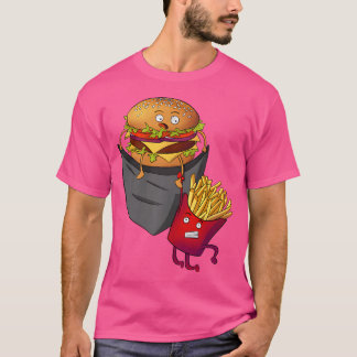 Fast Food In Pocket Fries Burger Pommes Frites Pot T-Shirt