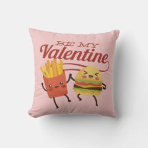 Fast Food ist mein Valentine Pink Fries Cheeseburg