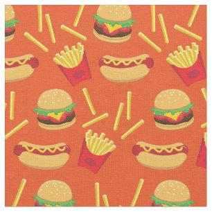 Fast Food Junk Burger Fries Hot Dog Stoff