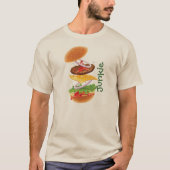 Fast Food Junkie Funny Cheeseburger Shirt (Vorderseite)