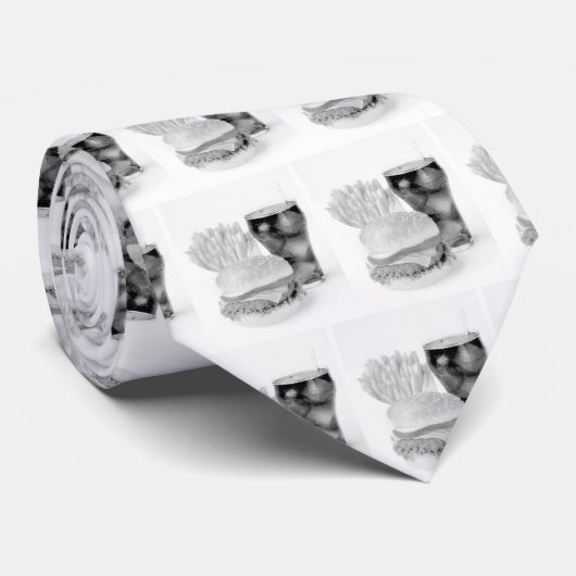 FAST FOOD LOVER'S TIE KRAWATTE (Gerollt)