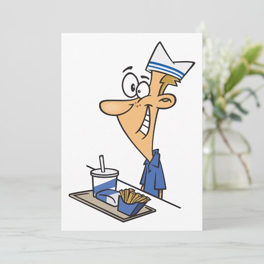 Fast Food-Mitarbeiter Einladung