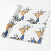 Fast Food-Mitarbeiter Geschenkpapier (Ungerollt)