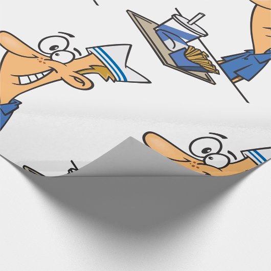 Fast Food-Mitarbeiter Geschenkpapier
