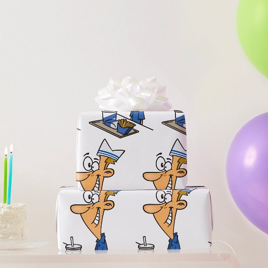 Fast Food-Mitarbeiter Geschenkpapier