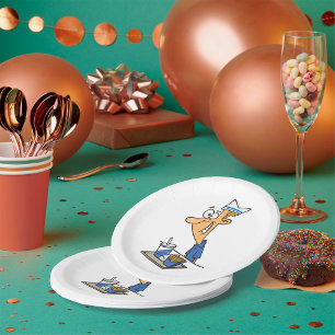Fast Food-Mitarbeiter Pappteller