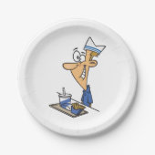 Fast Food-Mitarbeiter Pappteller (Vorderseite)