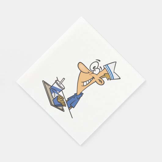 Fast Food-Mitarbeiter Serviette (Ecke)