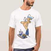 Fast Food-Mitarbeiter T-Shirt (Vorderseite)