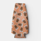 Fast Food-Muster 2 Flaschenkühler (Vorderseite)