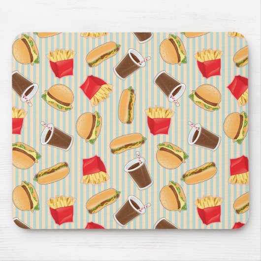 Fast-Food-Muster 2 Mousepad (Vorne)