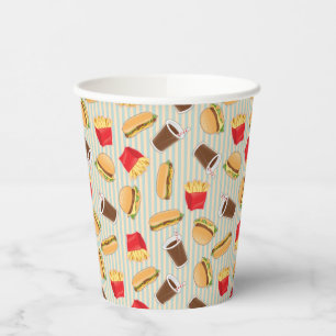 Fast Food Muster 2 Pappbecher