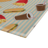 Fast-Food-Muster 2 Schneidebrett (Ecke)