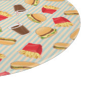 Fast-Food-Muster 2 Schneidebrett (Ecke)