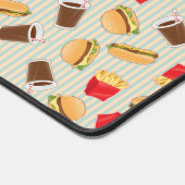 Fast-Food-Muster 2 Schreibtischunterlage (Ecke)