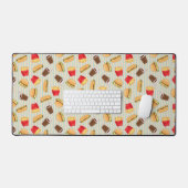 Fast-Food-Muster 2 Schreibtischunterlage (Tastatur & Maus)