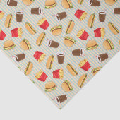 Fast-Food-Muster 2 Seidenpapier (Ausschnitt)