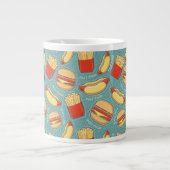 Fast-Food-Muster 3 Jumbo-Tasse (Vorderseite)