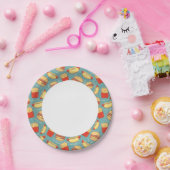 Fast-Food-Muster 3 Pappteller (Party)