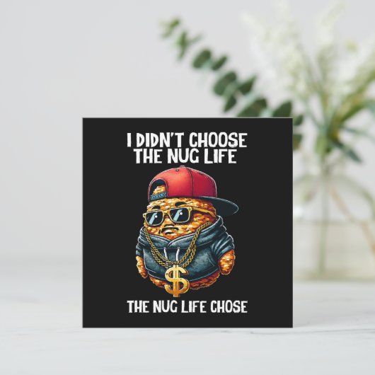 Fast Food Nugget habe ich nicht das Nug-Leben gewä (Stehend Vorderseite)