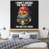 Fast Food Nugget habe ich nicht das Nug-Leben gewä Leinwanddruck (Insitu (Schlafzimmer))