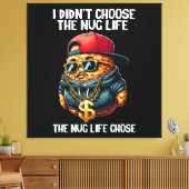 Fast Food Nugget habe ich nicht das Nug-Leben gewä Leinwanddruck (Insitu (Wohnzimmer))