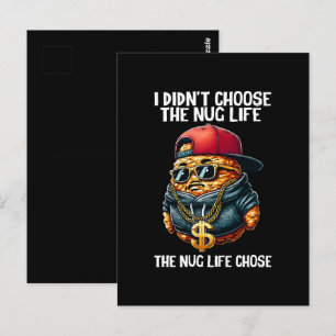 Fast Food Nugget habe ich nicht das Nug-Leben gewä Postkarte