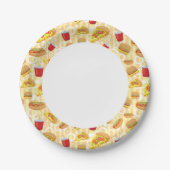 Fast Food Pappteller (Vorderseite)