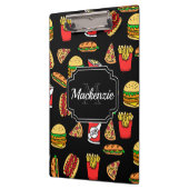 Fast Food Pattern Klemmbrett (Links)