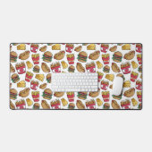 Fast Food Pattern Schreibtischunterlage (Tastatur & Maus)