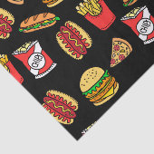 Fast Food Pattern Seidenpapier (Ausschnitt)