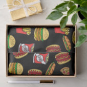 Fast Food Pattern Seidenpapier (Geschenk)