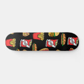 Fast Food Pattern Skateboard (Horizontal)