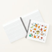 Fast Food Pattern Square Notebook Notizblock (Innenseite)