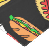 Fast Food Pattern Tischdecke (Schrägansicht)