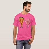 Fast Food Pizza und Donut T-Shirt (Vorne ganz)