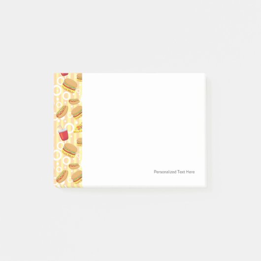 Fast Food Post-it Klebezettel (Vorderseite)