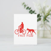 Fast Food Postkarte (Stehend Vorderseite)