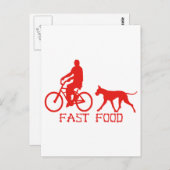 Fast Food Postkarte (Vorne/Hinten)