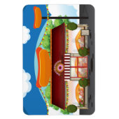 Fast Food Restaurant Cartoon Magnet (Vertikal)