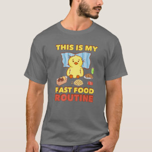 Fast Food Routine - Niedliche Kawaii Anime - Funny T-Shirt