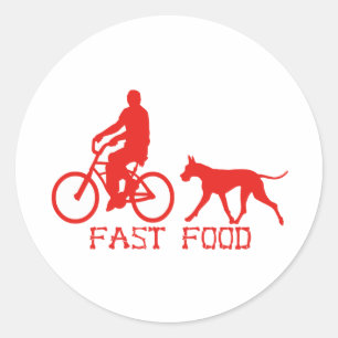 Fast Food Runder Aufkleber